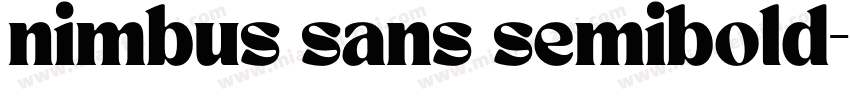 nimbus sans semibold字体转换